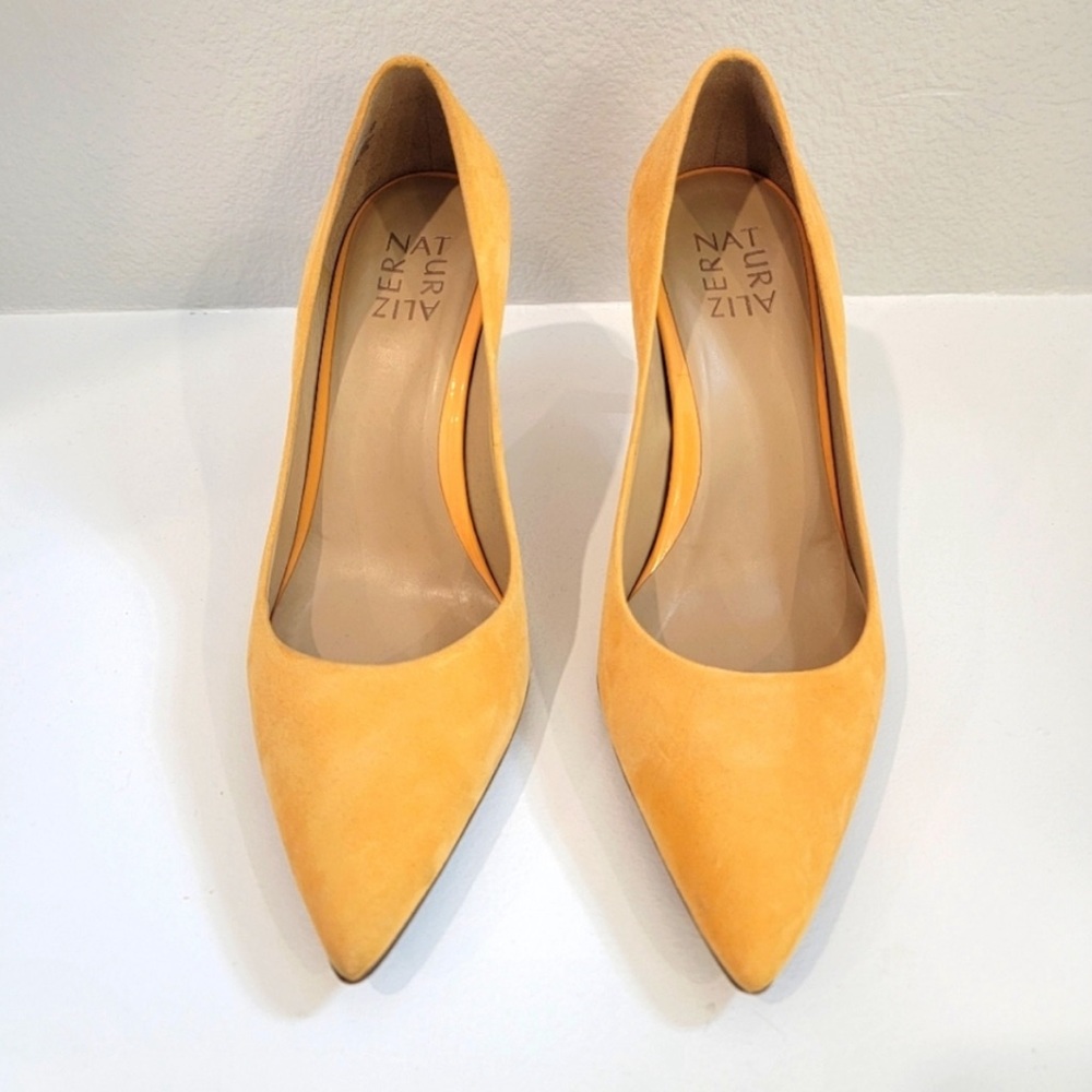 Yellow Suede Naturalizer pumps